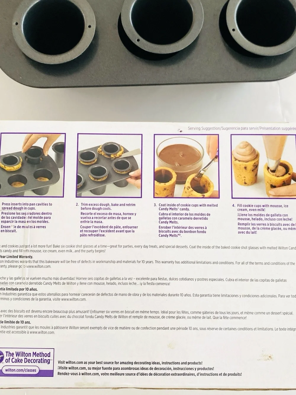 Wilton Sweet Shorters 6-Cavity Cookie Shot Glass Pan Set